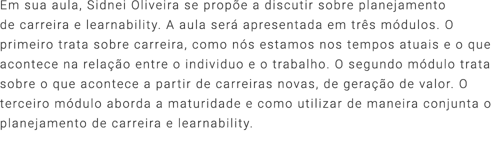 Ementa da Disciplina