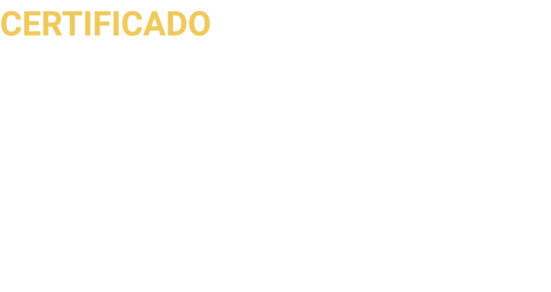 CERTIFICADO O seu progresso será registrado conforme você avança na disciplina  O certificado será enviado em 7 dias,   
