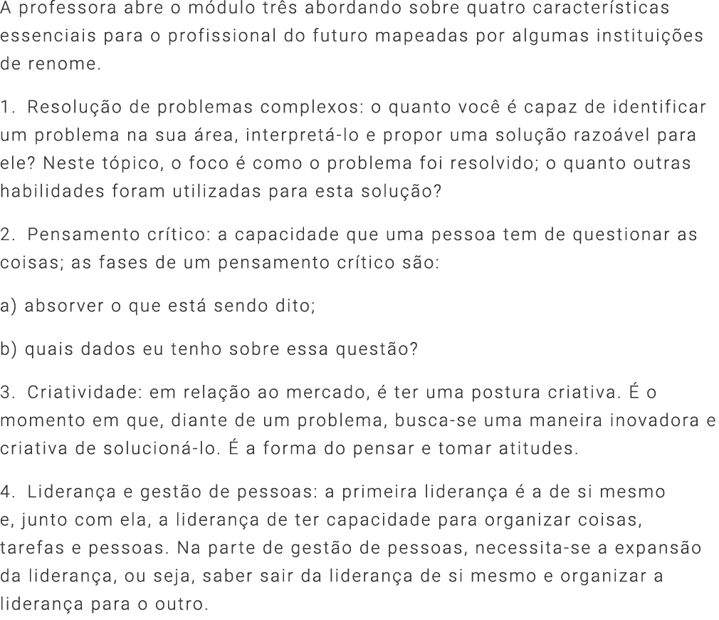 Ementa da Disciplina