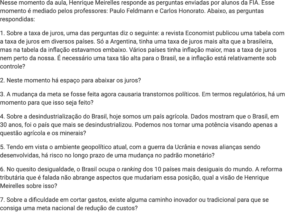 Ementa da Disciplina